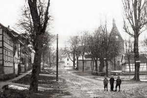 Dorfkern Tiefengruben um 1920, Aufnahme, historische Fotografie